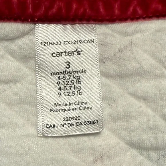 💥4/$20💥 💕🌸🩵 Carter's Quilted Floral Baby Girl’s Jacket Size 3 Months - Picture 10 of 10